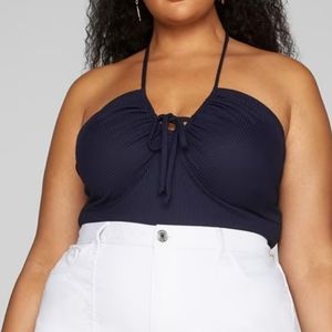 Fashion to Figure Navy Halter Top